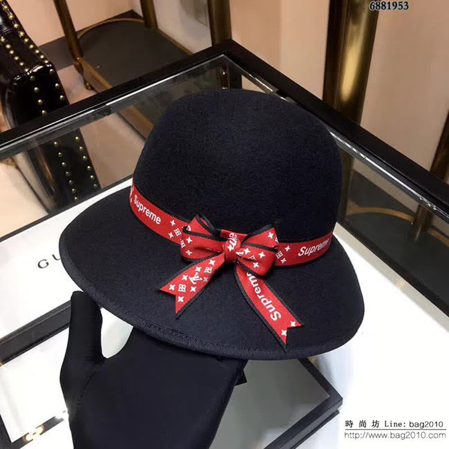 Supreme LV聯名 秋冬爆款 經典款發帶盆帽 6881953 LLWJ6291
